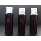 PLASTIC BOTTLE 100 ML BROWN and RF DISTOP SILVER QUALITY 1
