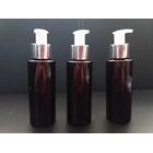 Rf 100 Ml plastic bottle chocolate and Lotion Pump Silver 1
